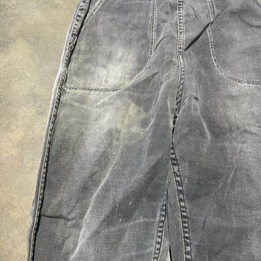 Vintage 50s 60s Black Side Zip Cotton Pants 22x25 - Picture 2 of 4